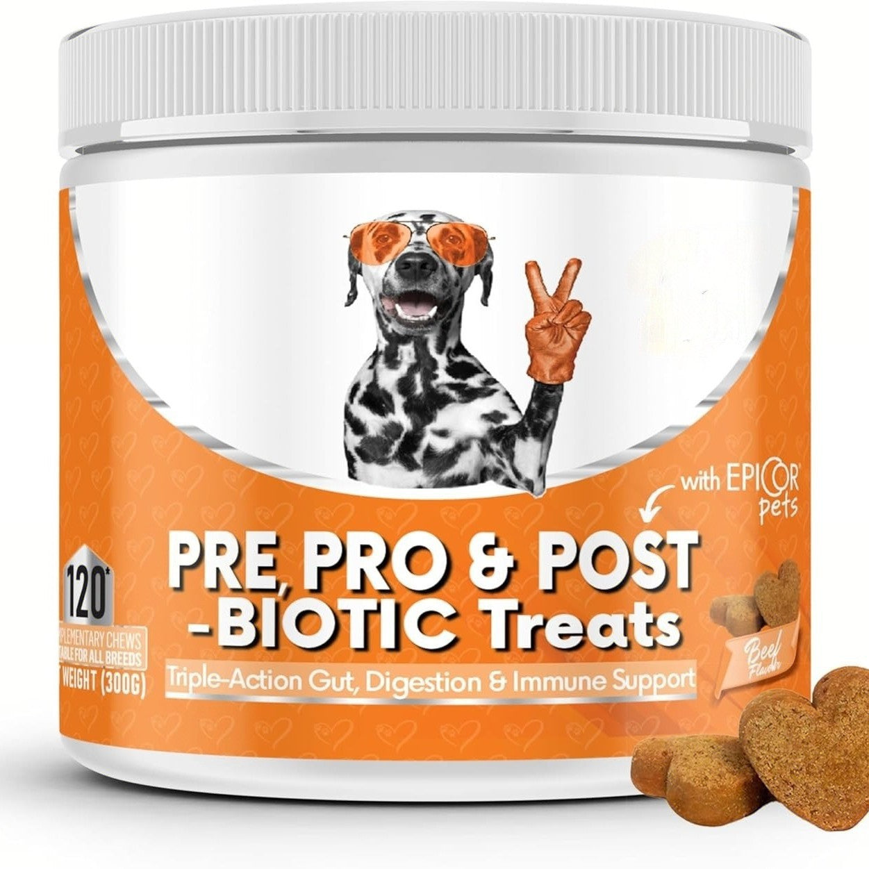 Dog Probiotic Soft Chewable Tablets for Intestinal Health