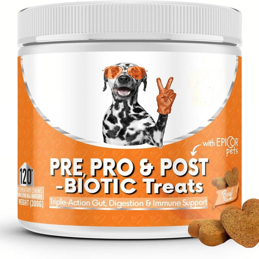 Dog Probiotic Soft Chewable Tablets for Intestinal Health