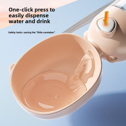 Portable Dog Water Cup Outdoor Pet Drinking Feeder